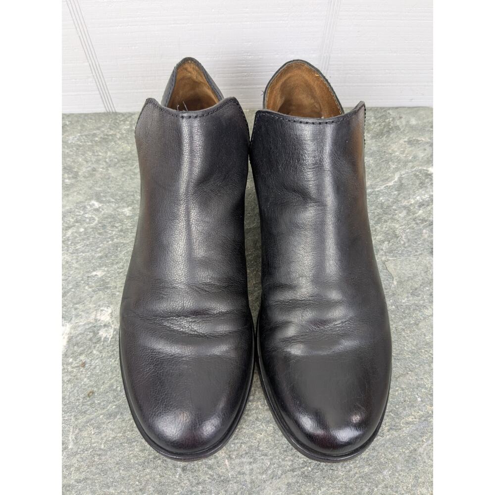 Frye Elyssa Shootie Black 7M Style 3470236 Leather Pull On Booties Ankle Boots - Picture 2 of 14